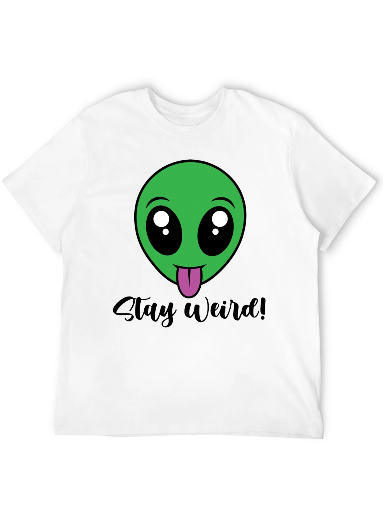Stay Weird Alien Tee - Black