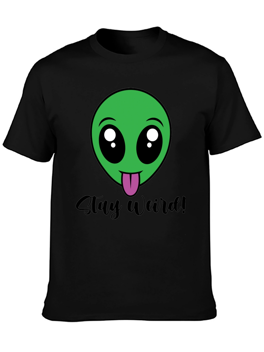 Stay Weird Alien Tee - Black