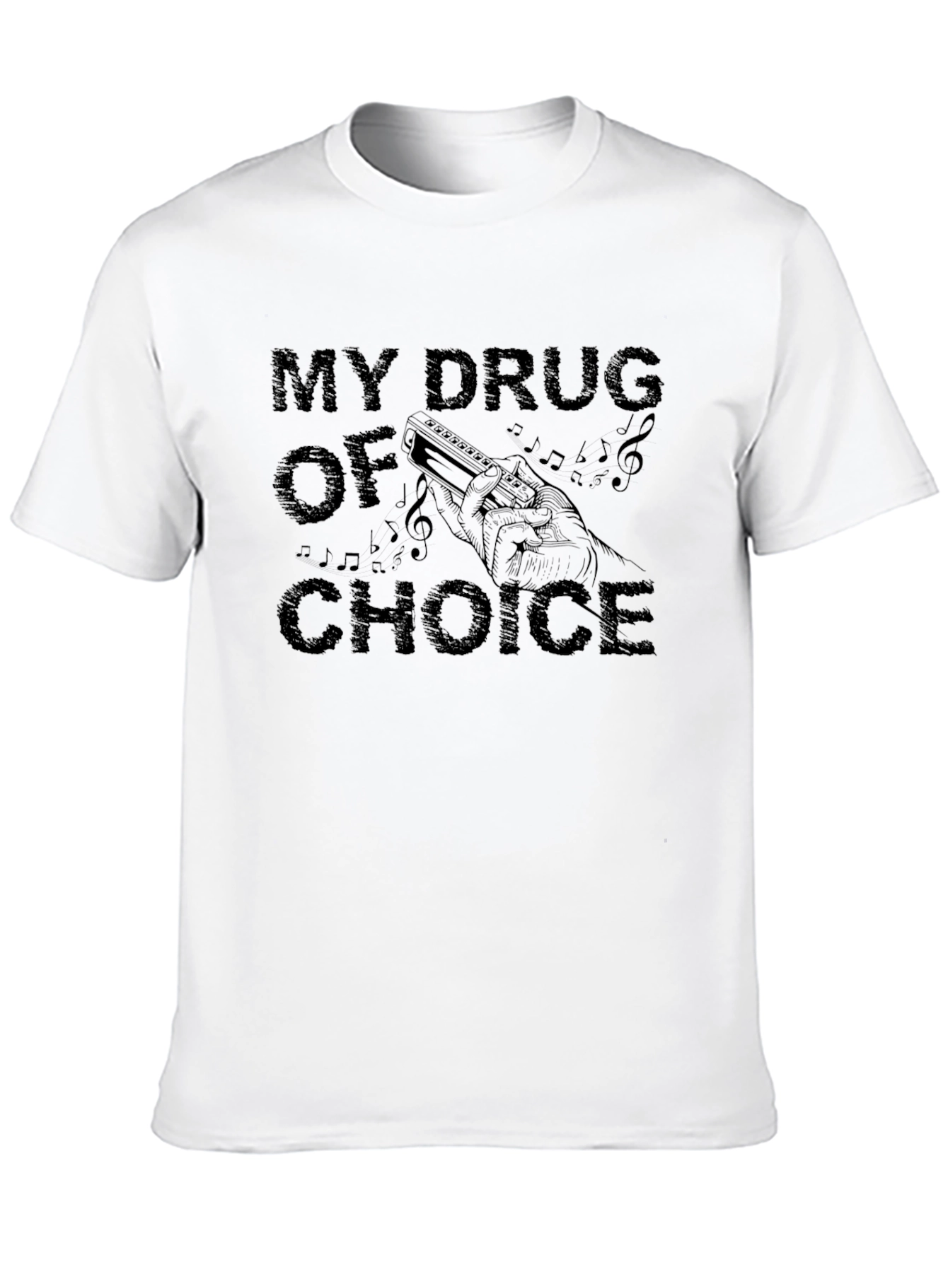My Drug of Choice Harmonica T-Shirt