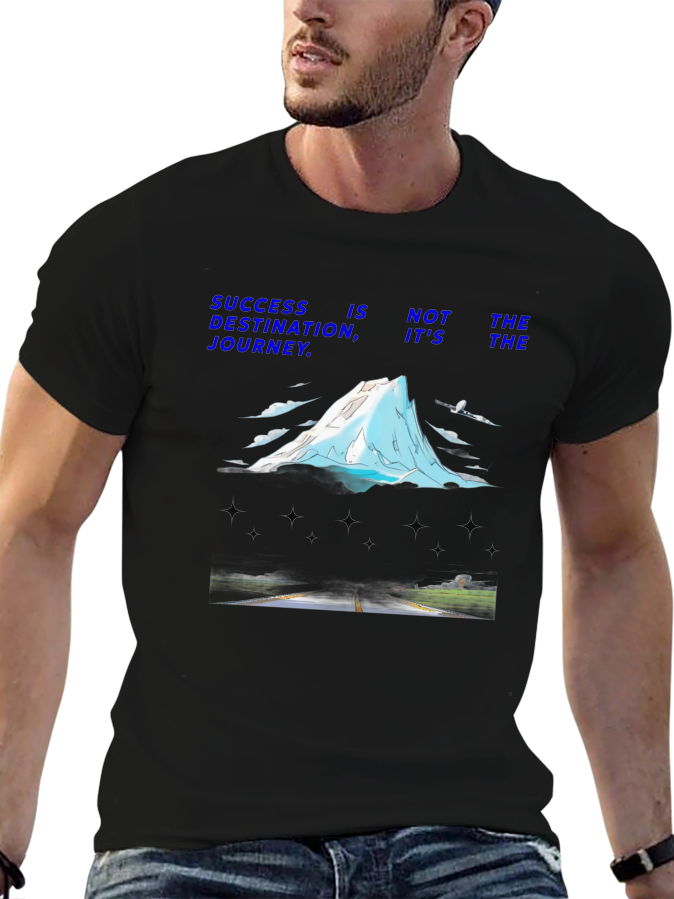 Success Journey Graphic T-Shirt - Motivational Design