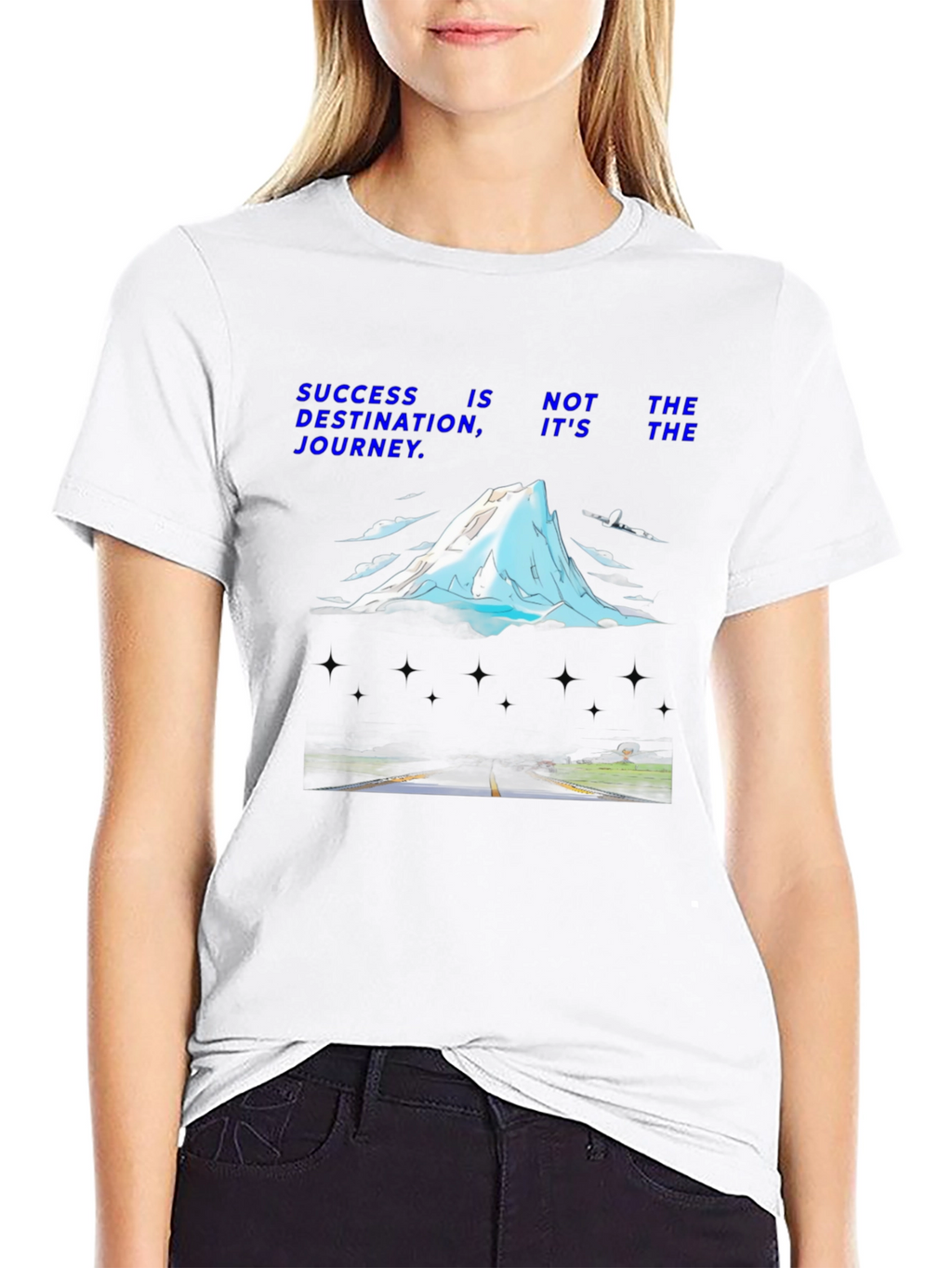 Success Journey Graphic T-Shirt - Motivational Design