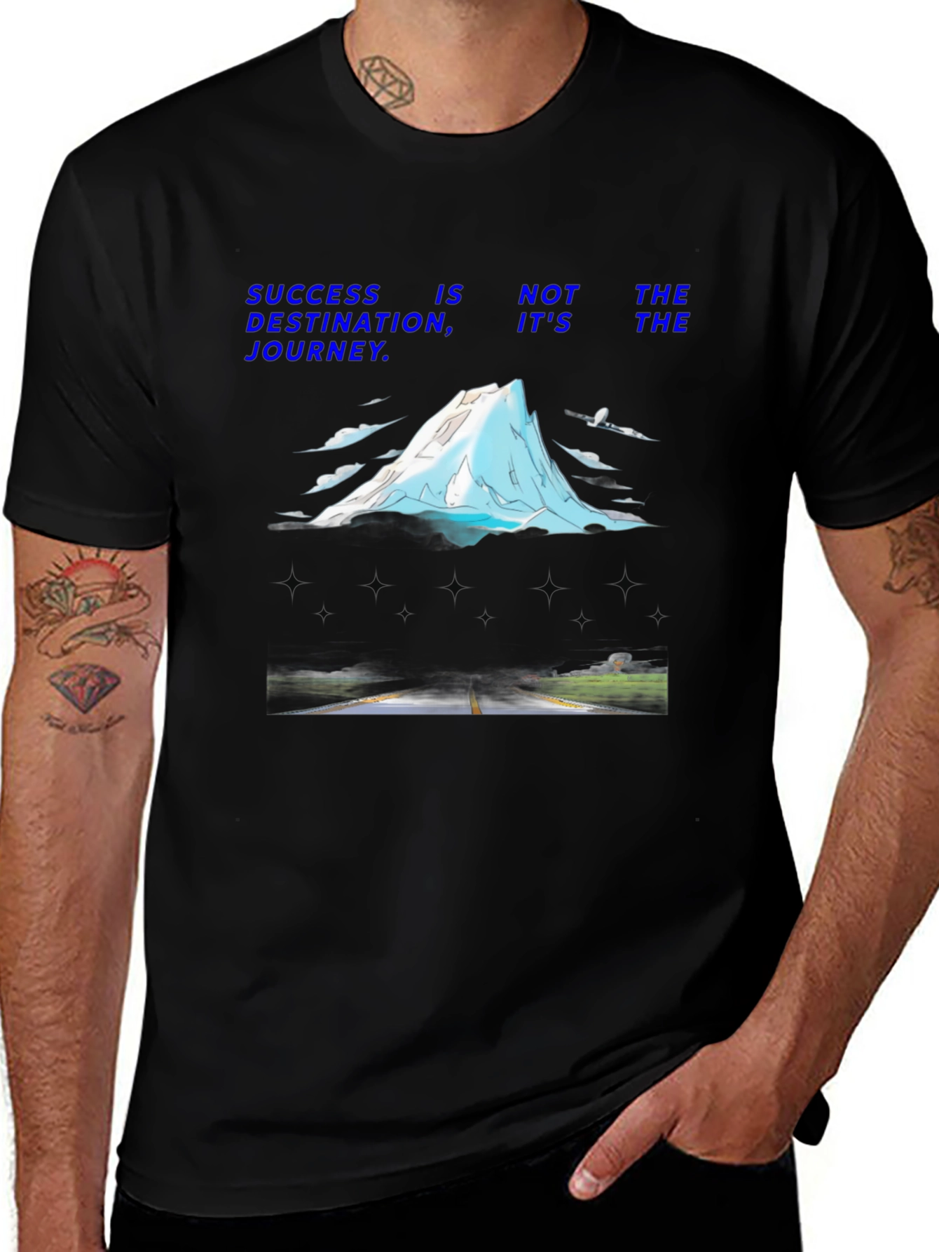 Success Journey Graphic T-Shirt - Motivational Design
