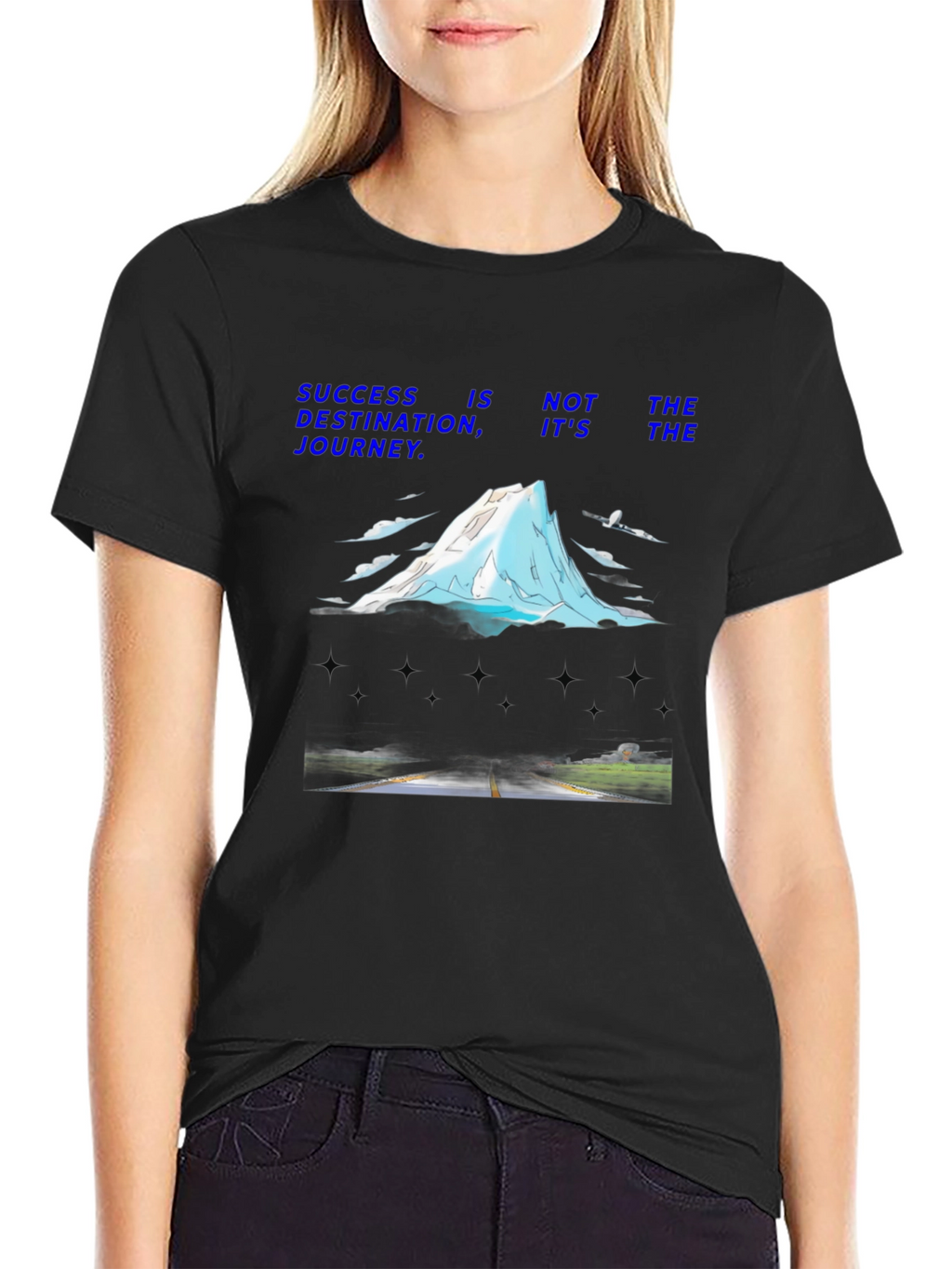 Success Journey Graphic T-Shirt - Motivational Design