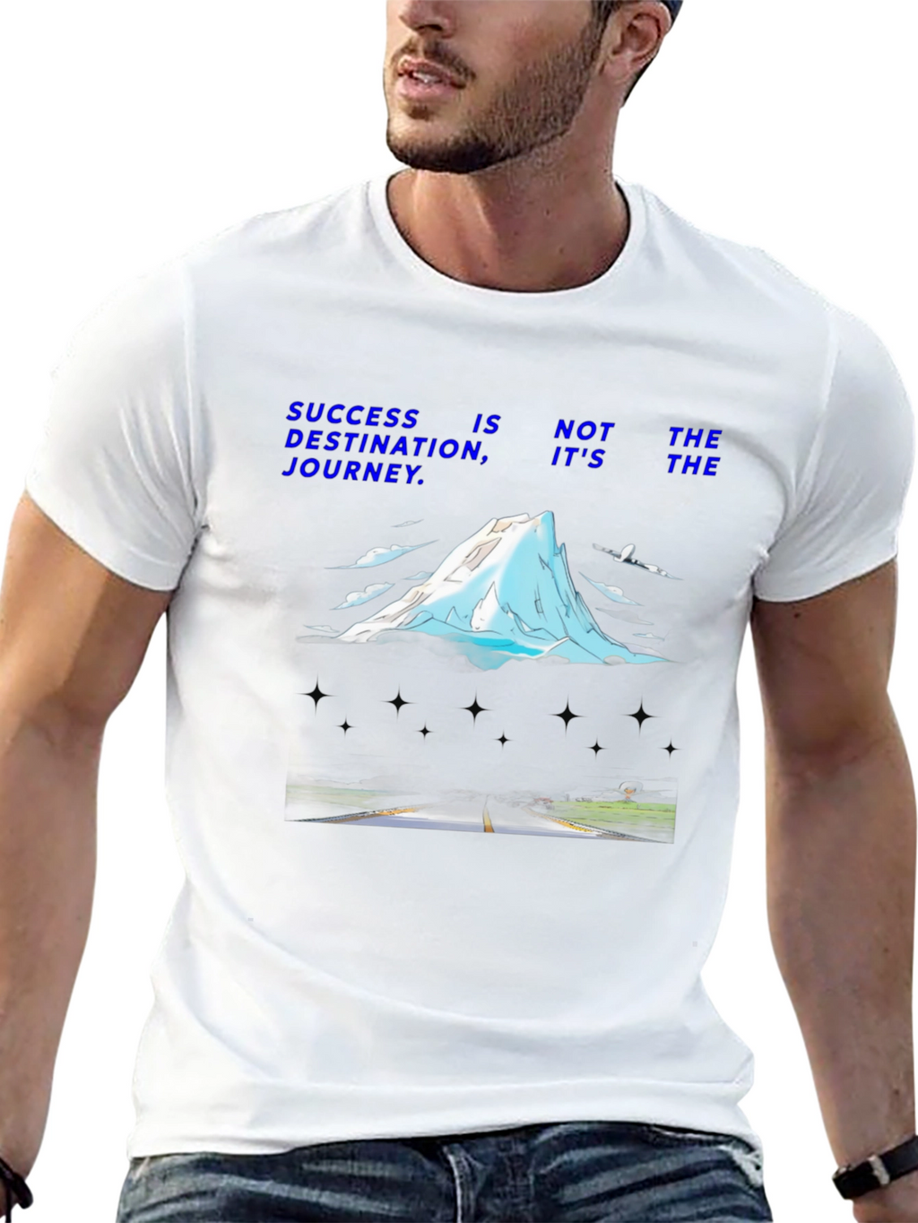 Success Journey Graphic T-Shirt - Motivational Design