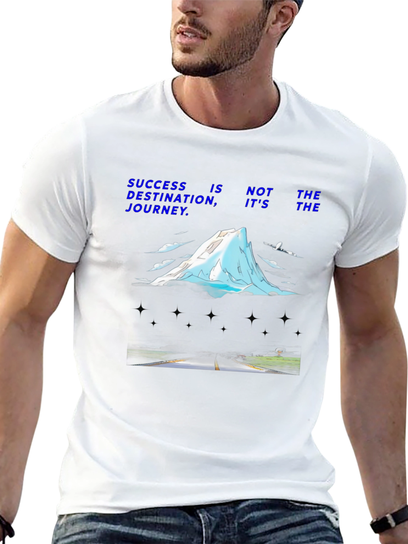 Success Journey Graphic T-Shirt - Motivational Design