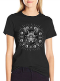 Mystic Cat Graphic Tee - Third Eye Design