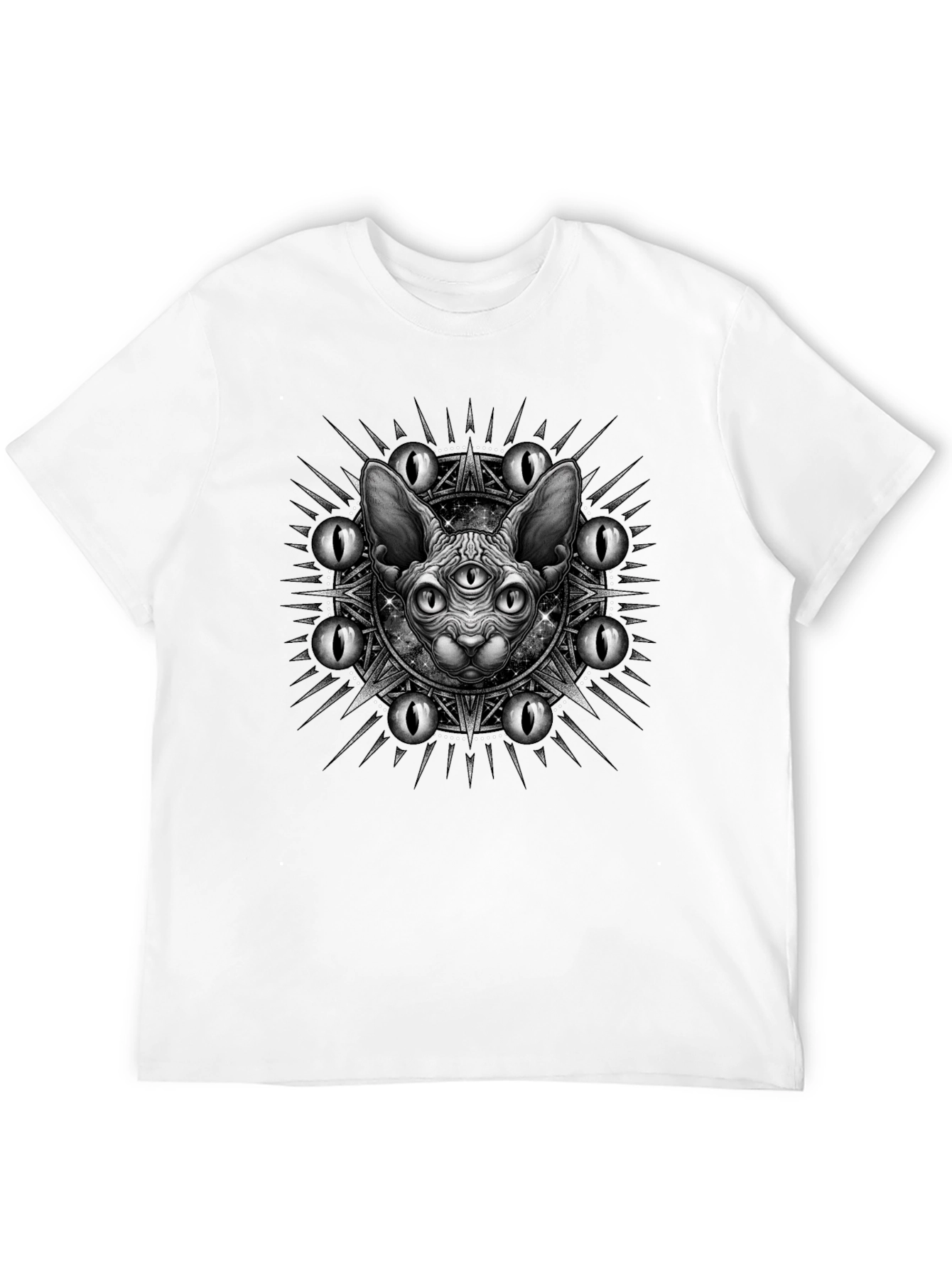 Mystic Cat Graphic Tee - Third Eye Design