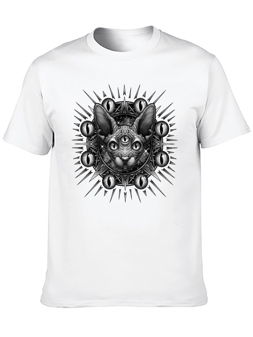 Mystic Cat Graphic Tee - Third Eye Design
