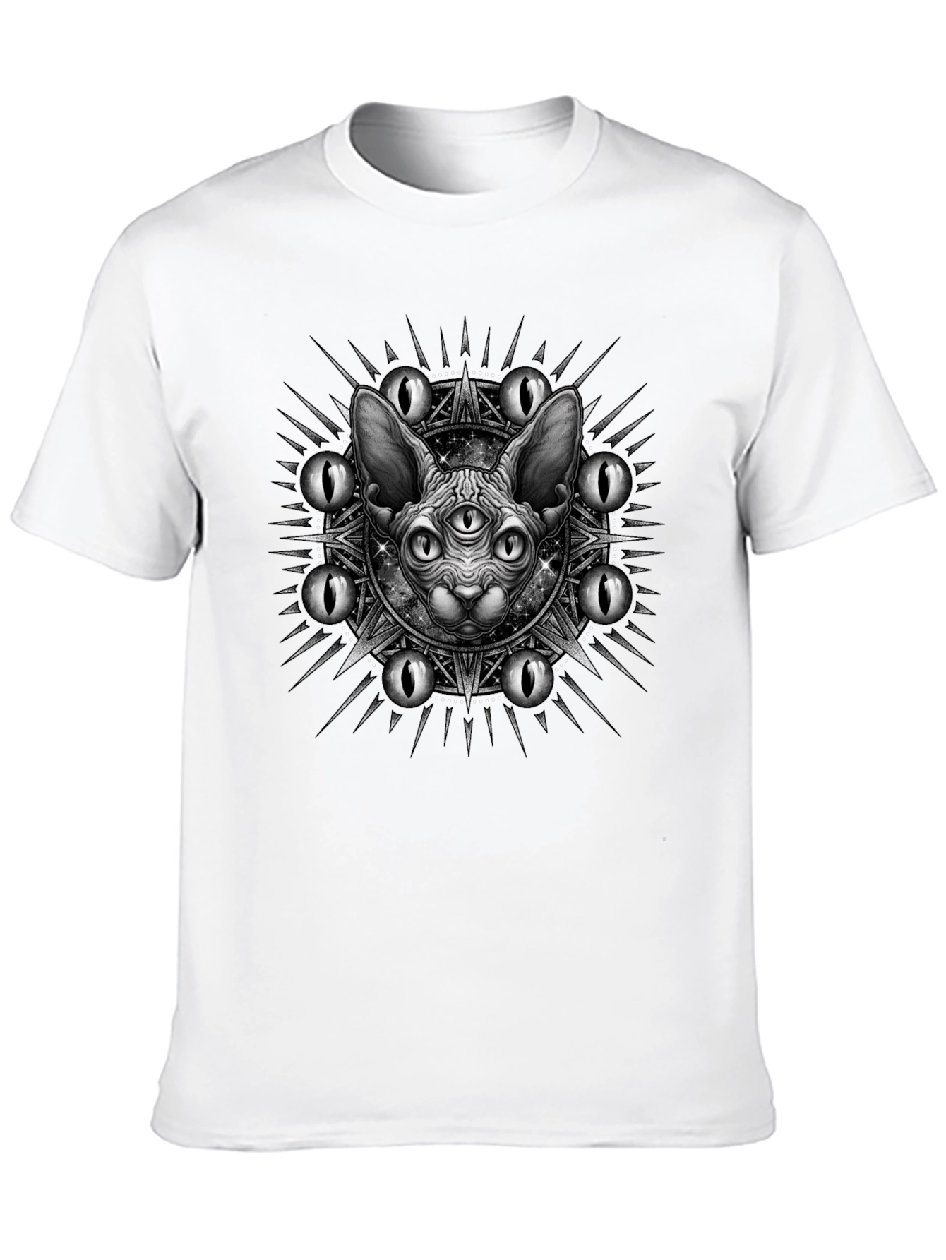 Mystic Cat Graphic Tee - Third Eye Design