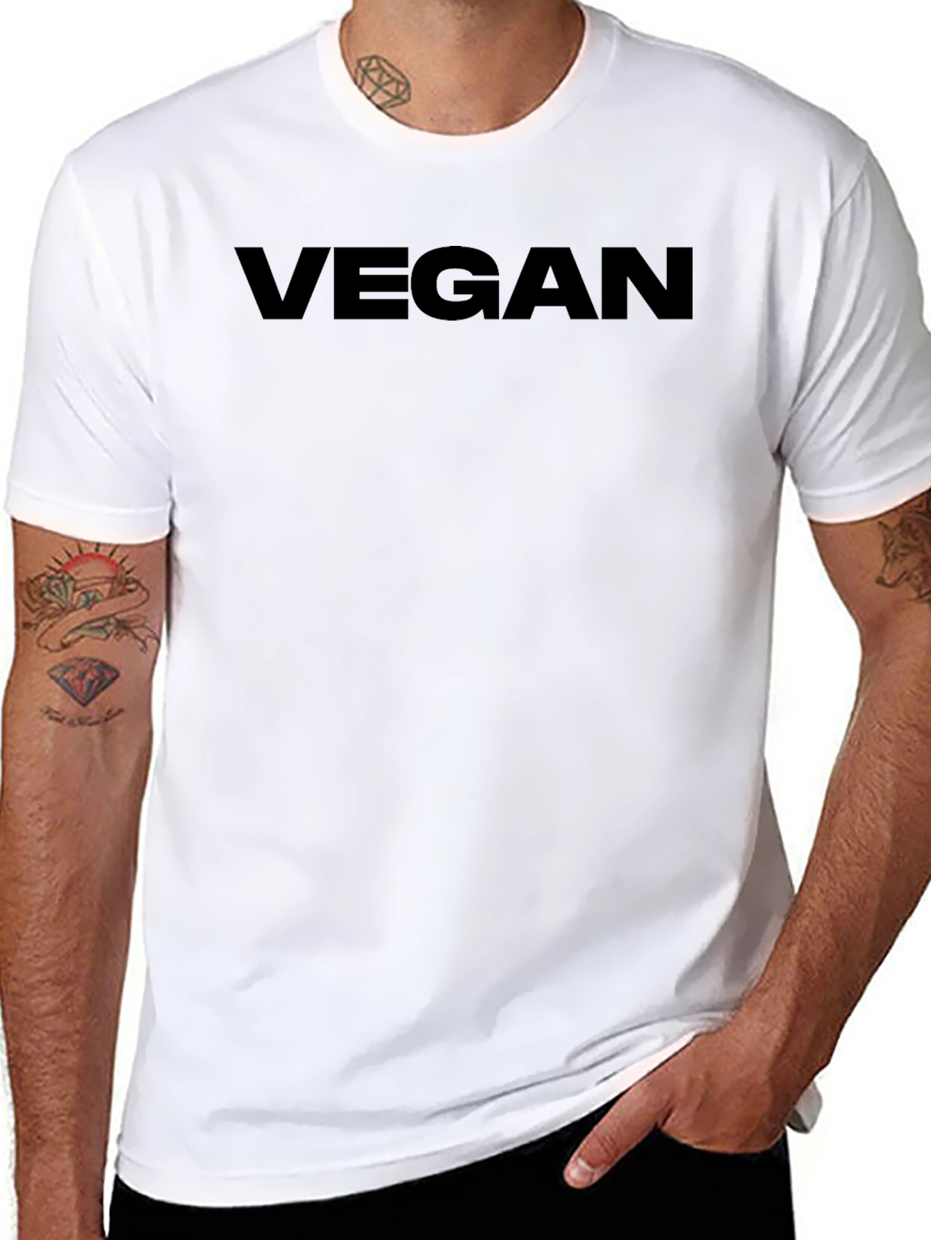 Vegan Statement Tee - Black