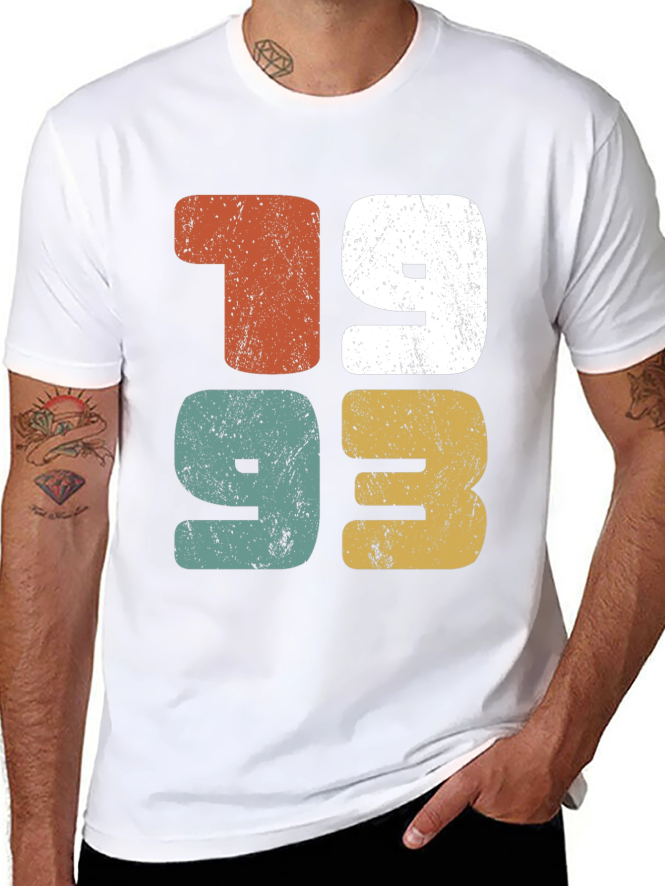 Retro 1993 T-Shirt - Vintage Style Birthday Tee