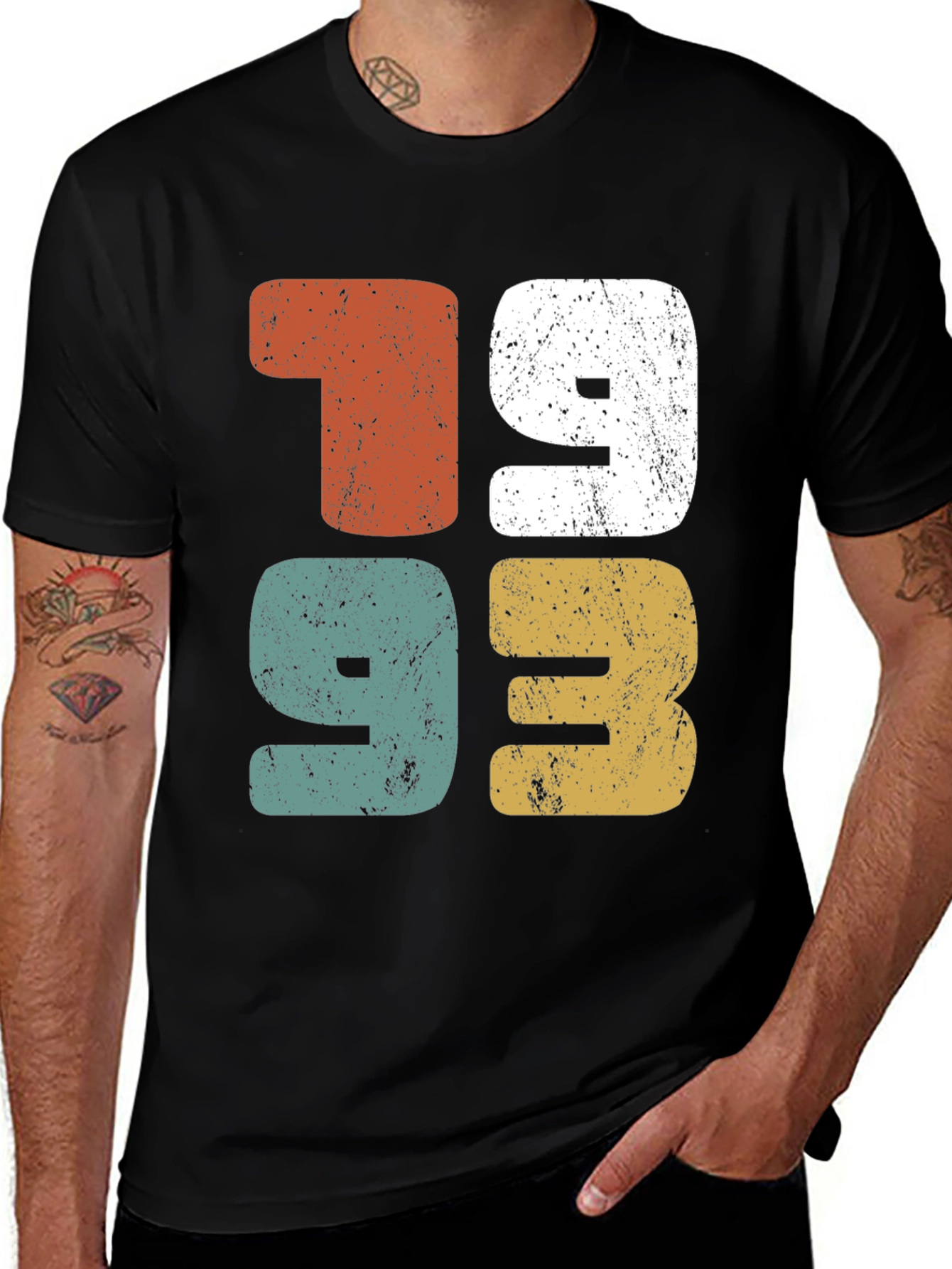 Retro 1993 T-Shirt - Vintage Style Birthday Tee