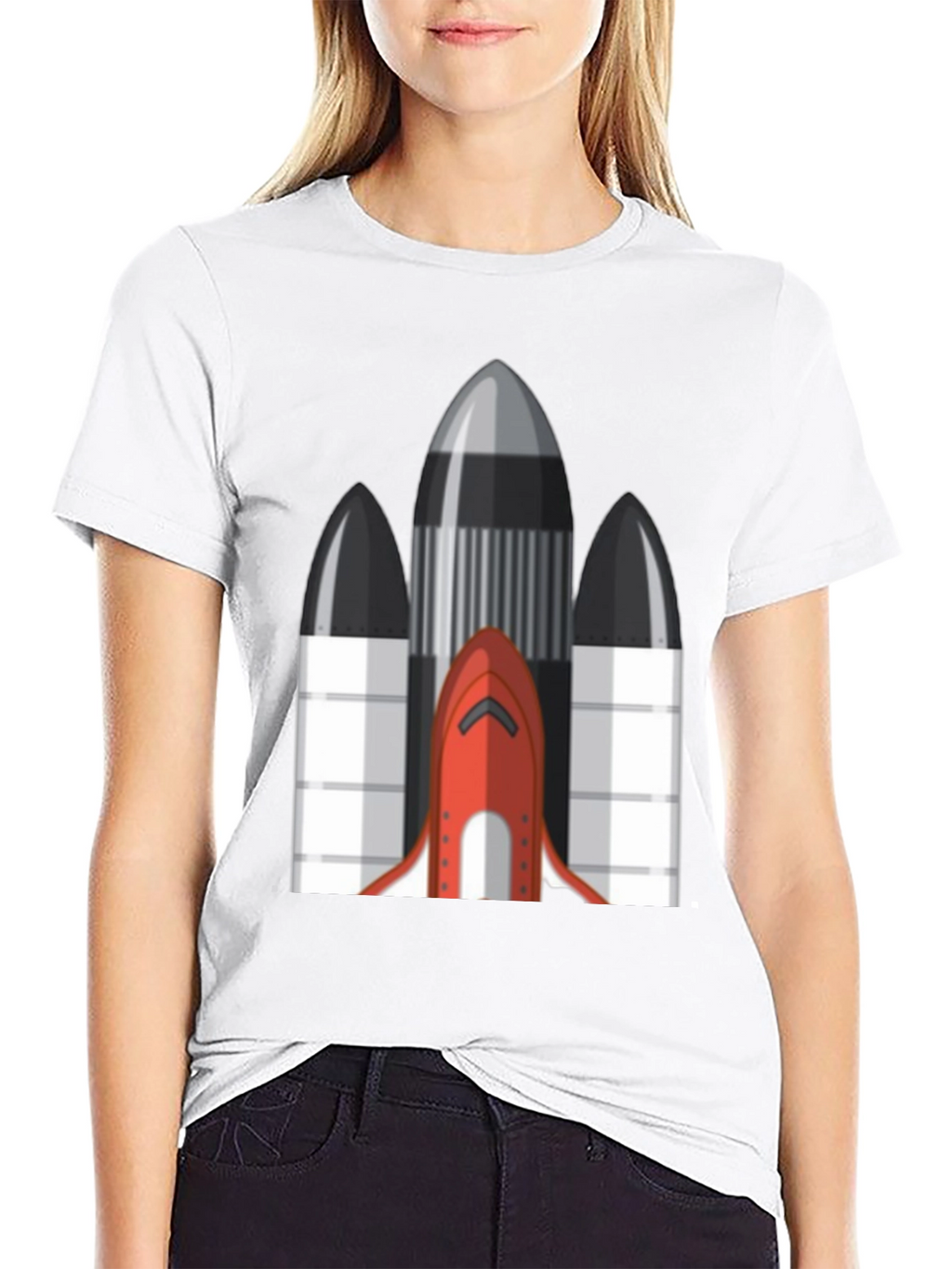 Rocket Graphic Tee - Space Shuttle Design