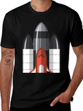 Rocket Graphic Tee - Space Shuttle Design