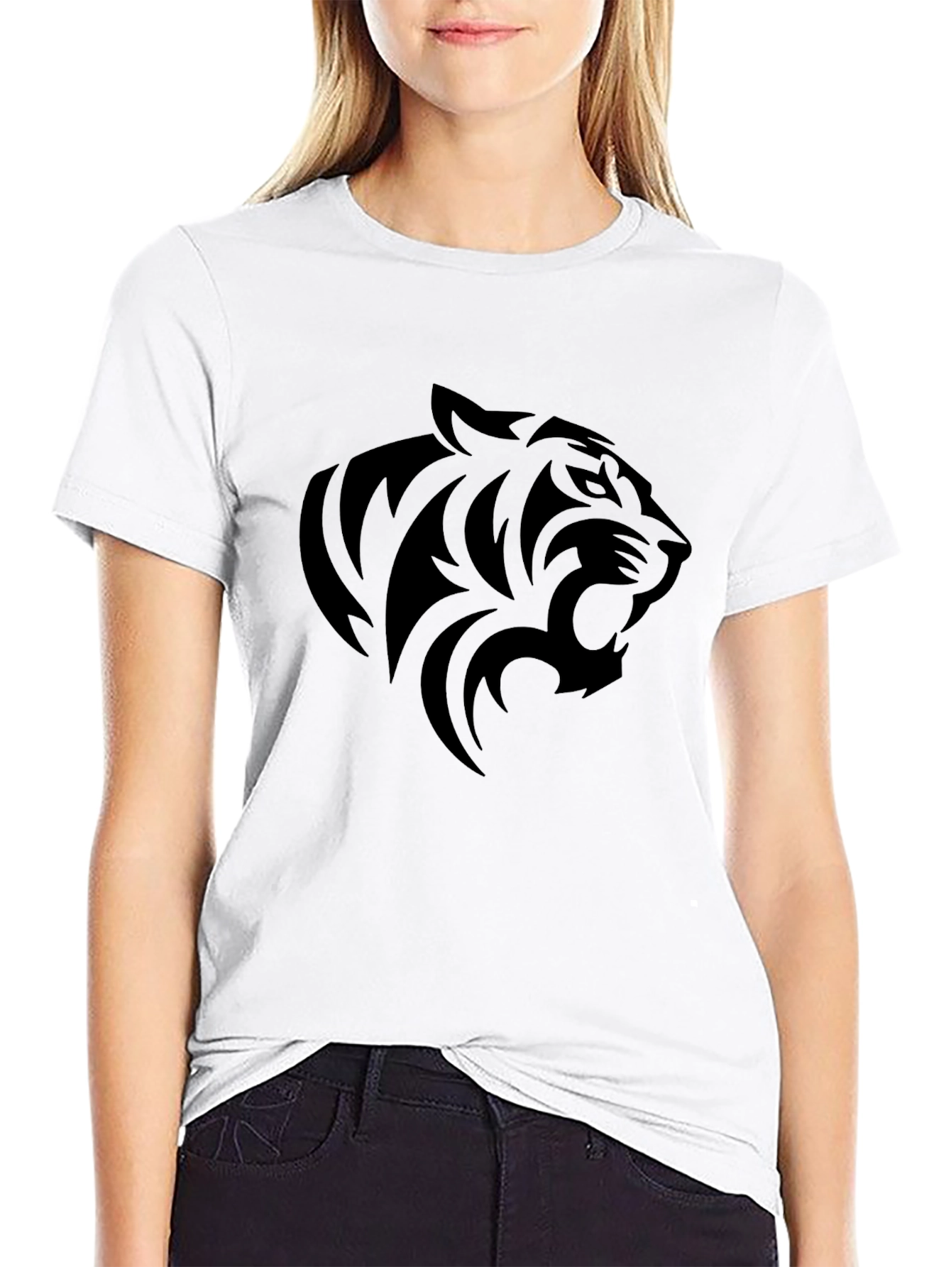 Black Tiger Graphic Tee - Stylish Mens T-Shirt