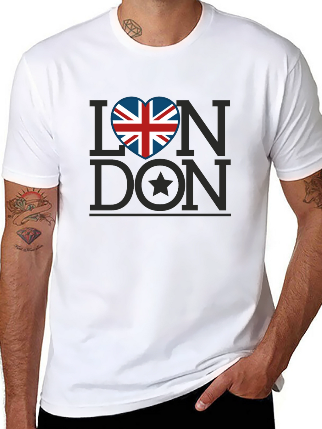 I Heart London Union Jack Graphic Tee