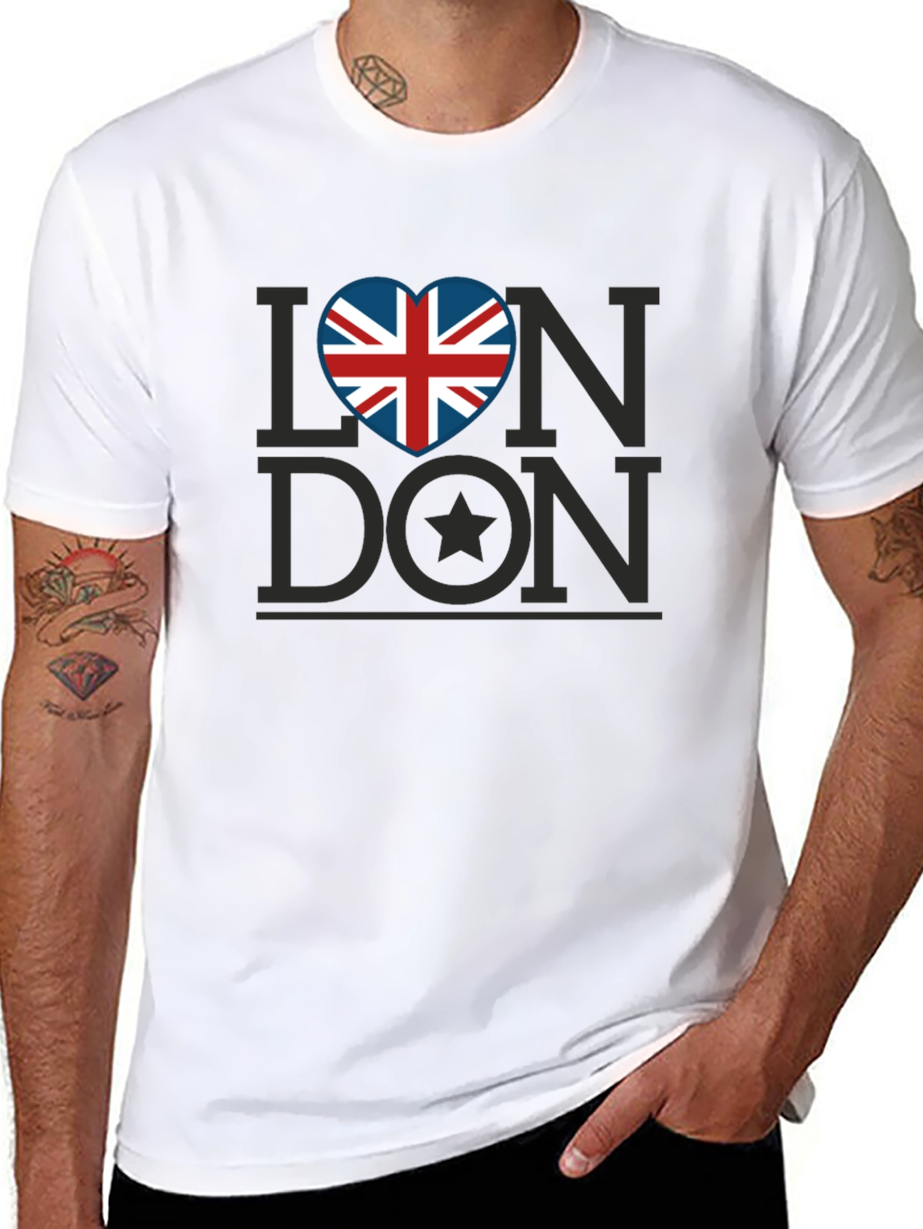 I Heart London Union Jack Graphic Tee