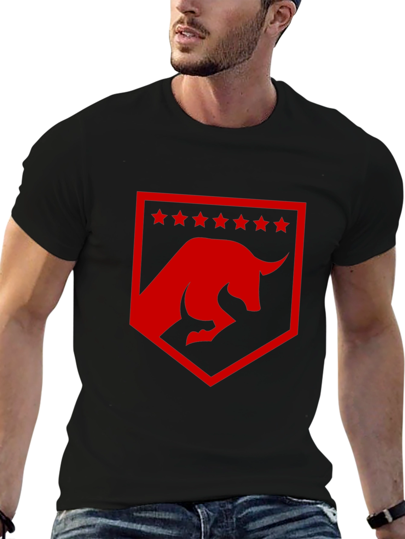 Red Bull Shield Graphic Black T-Shirt