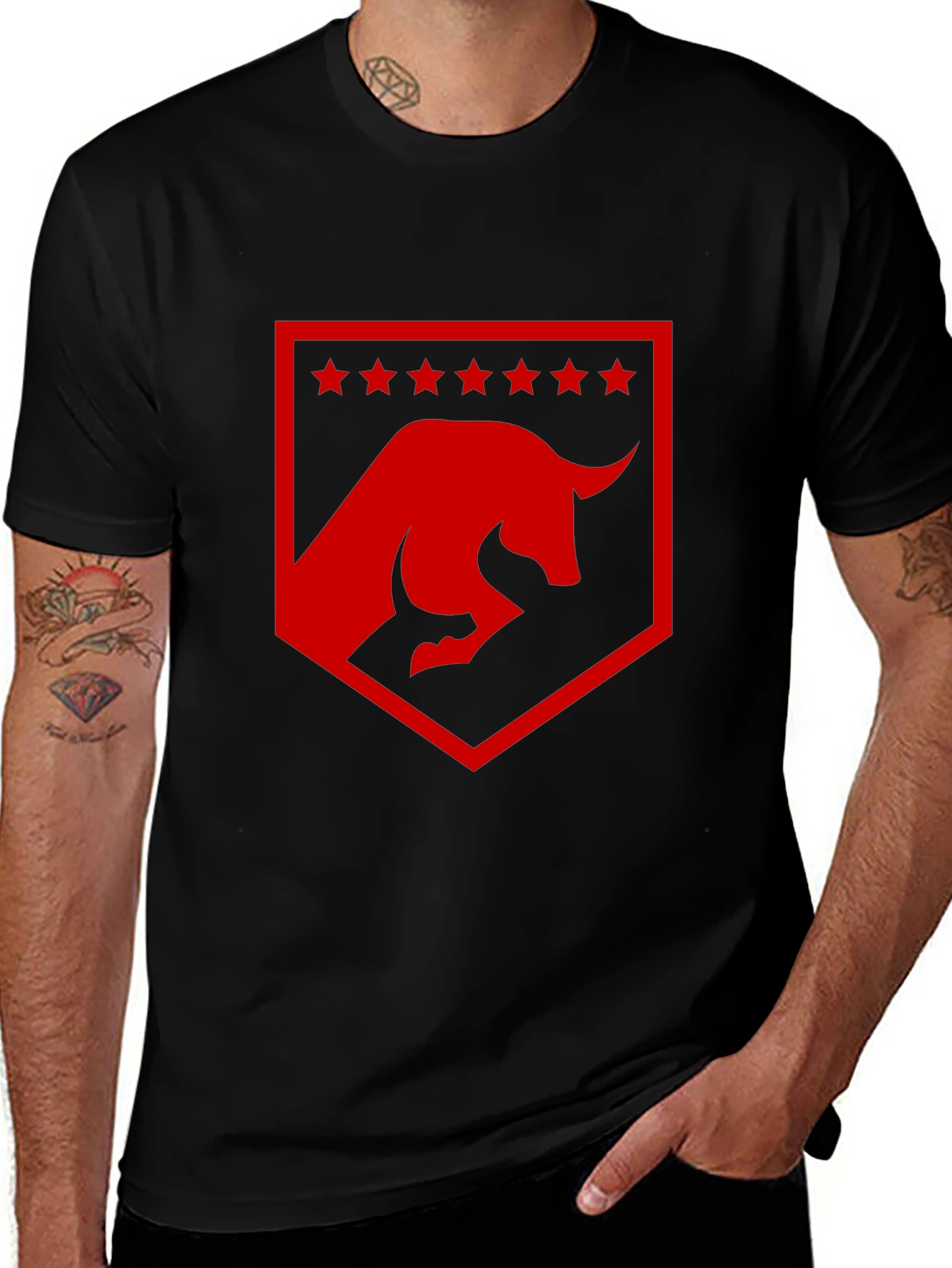 Red Bull Shield Graphic Black T-Shirt