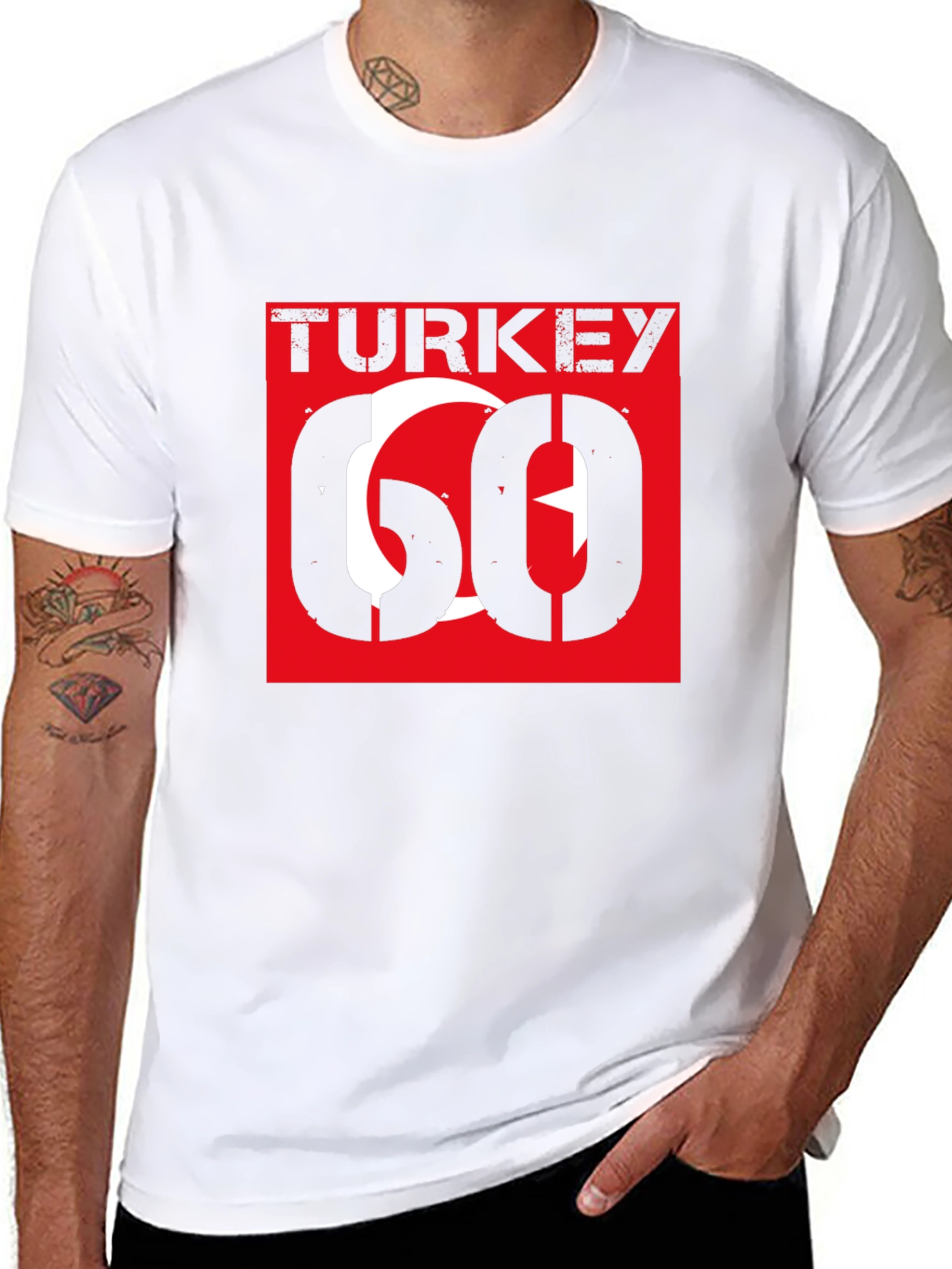 Turkey Flag Graphic Tee - Stylish Patriotic T-Shirt