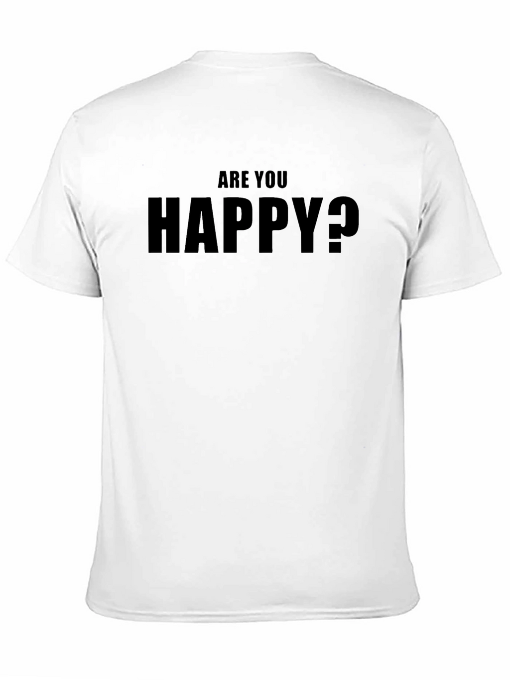 Are You Happy? Graphic Tee - Black