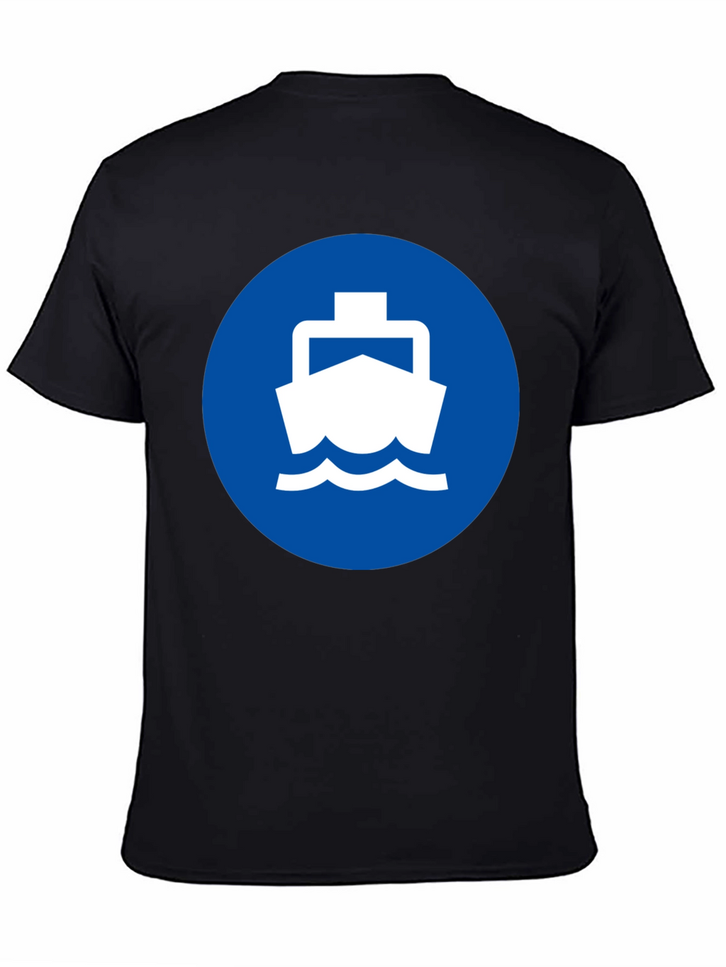 Ferry Boat Graphic Tee - Nautical Blue Circle Design