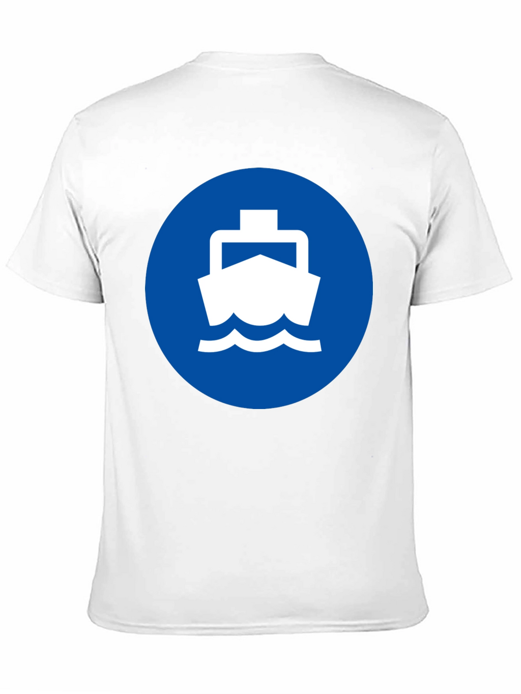 Ferry Boat Graphic Tee - Nautical Blue Circle Design