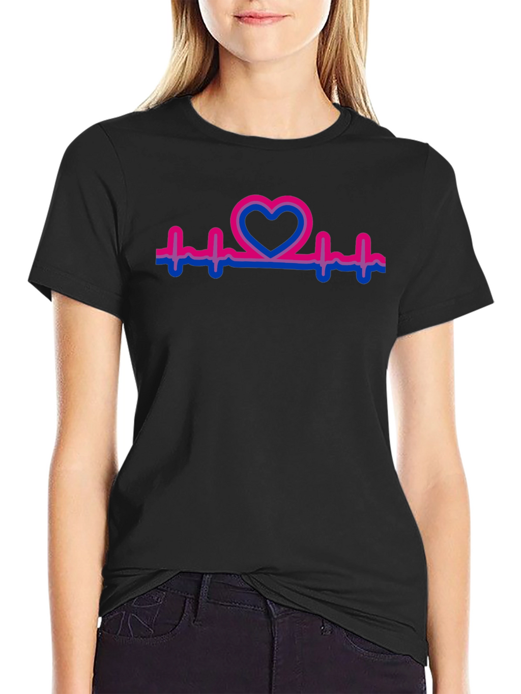 Bi Heartbeat Pride T-Shirt