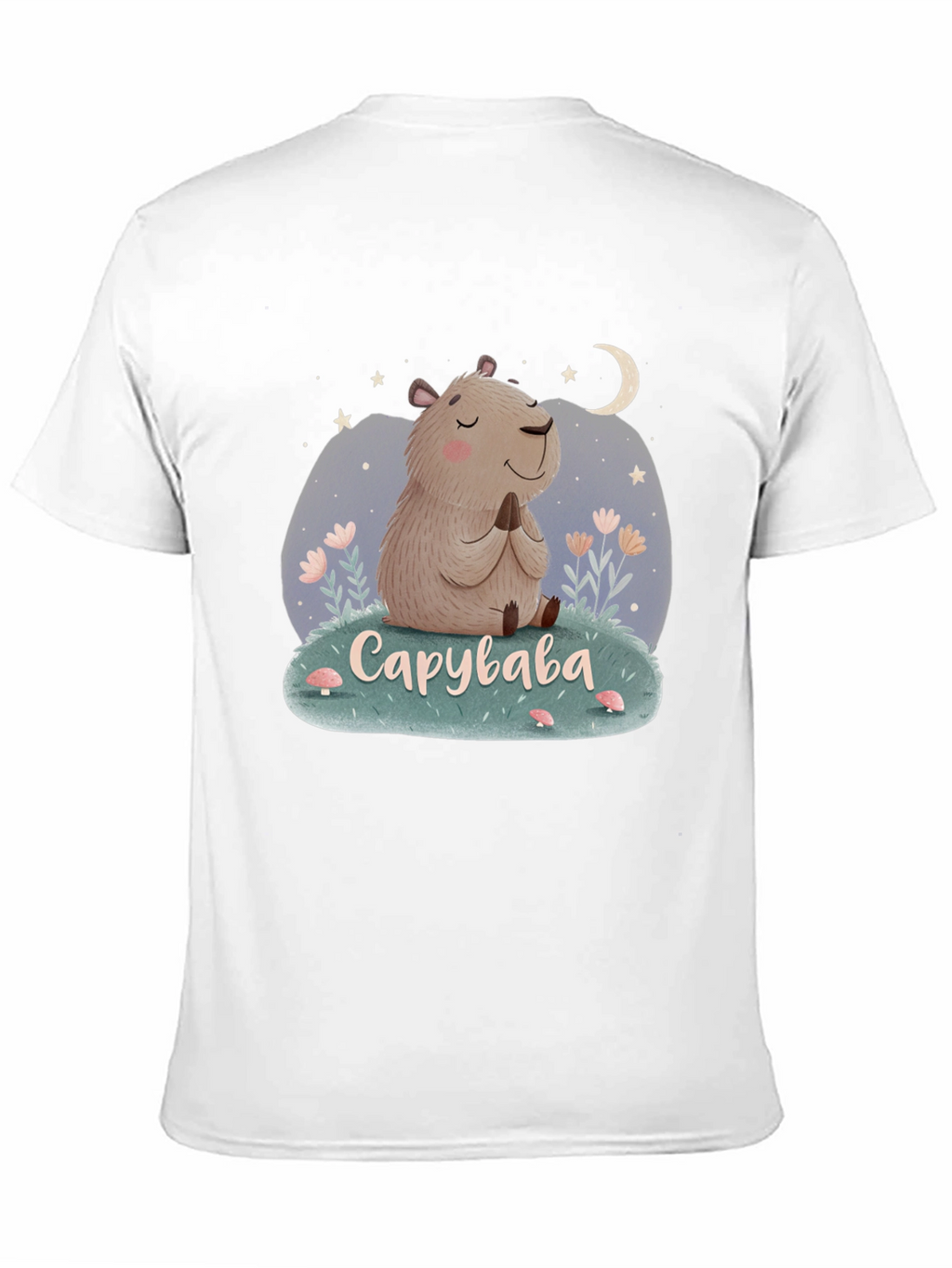 Cute Capybara Meditation T-Shirt - Relaxed Fit