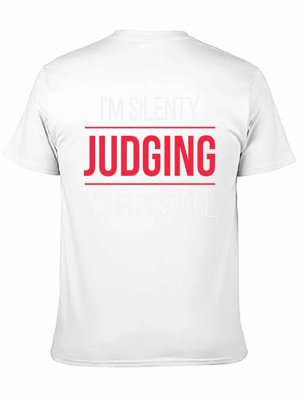 Silent Posture Judge Graphic Tee - Black