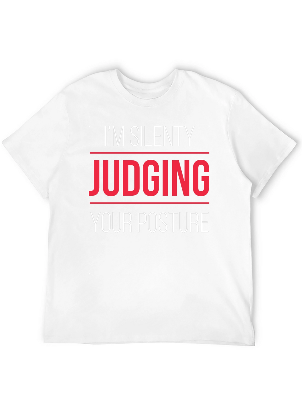 Silent Posture Judge Graphic Tee - Black