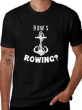 Hows Rowing? Graphic Anchor T-Shirt