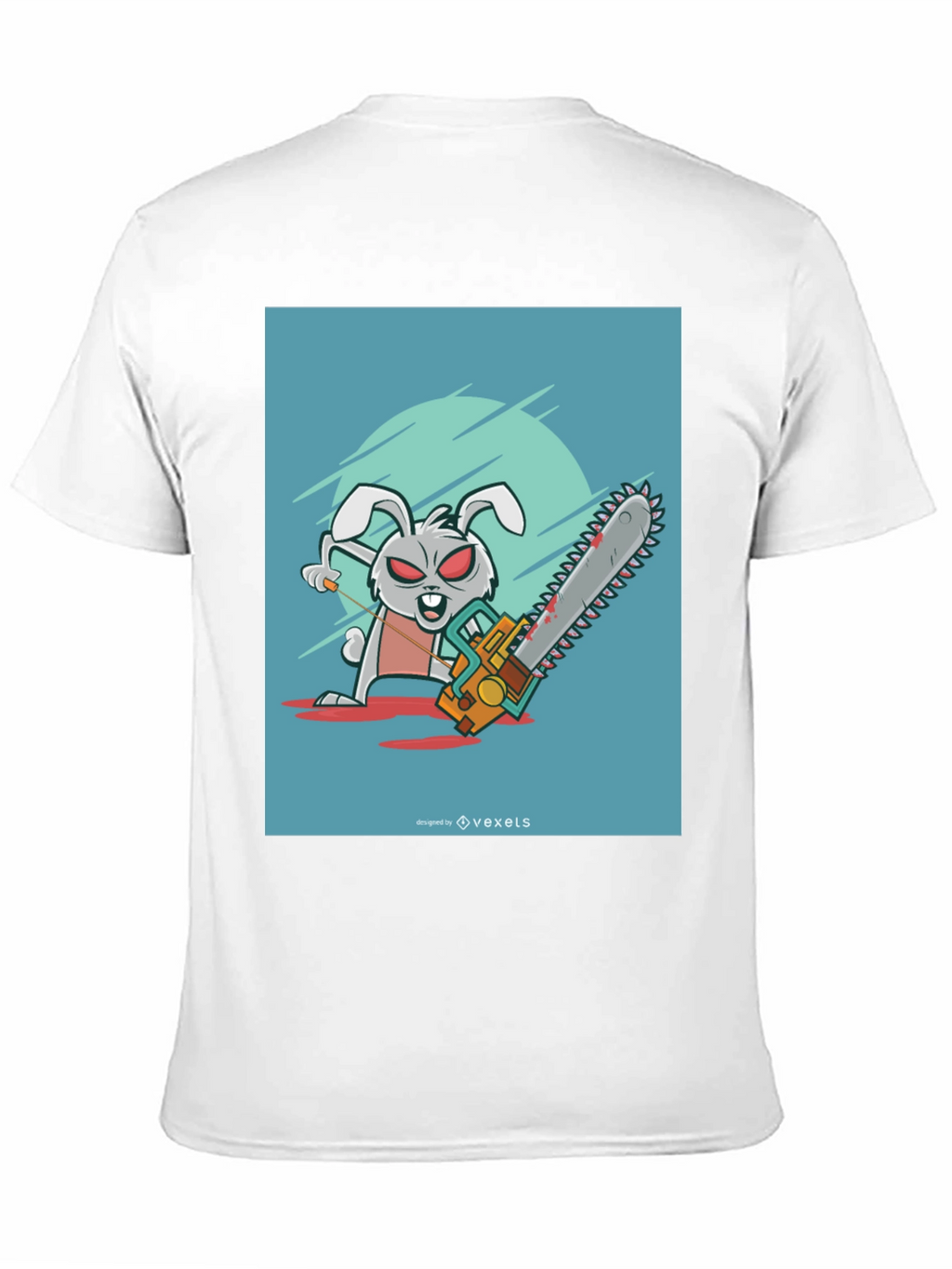 Evil Bunny Chainsaw T-Shirt - Graphic Tee