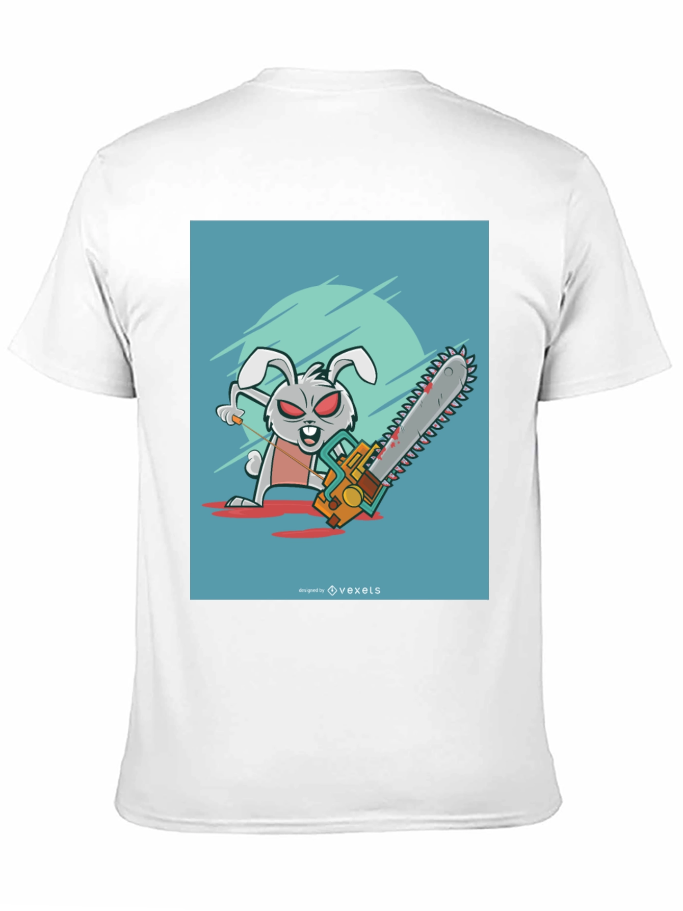 Evil Bunny Chainsaw T-Shirt - Graphic Tee