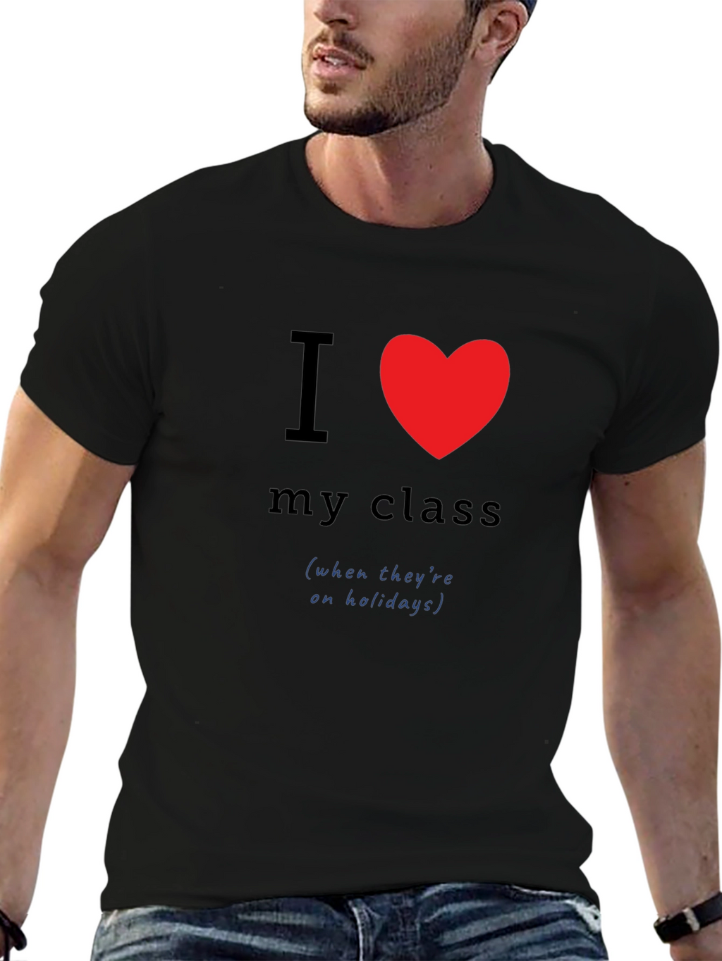 I Heart My Class Teacher Humor Tee