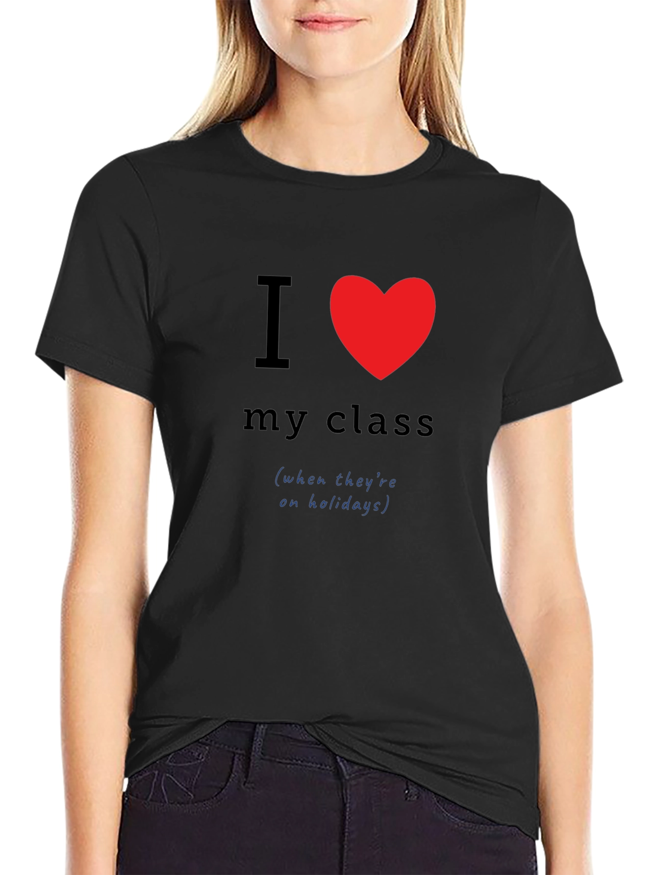 I Heart My Class Teacher Humor Tee