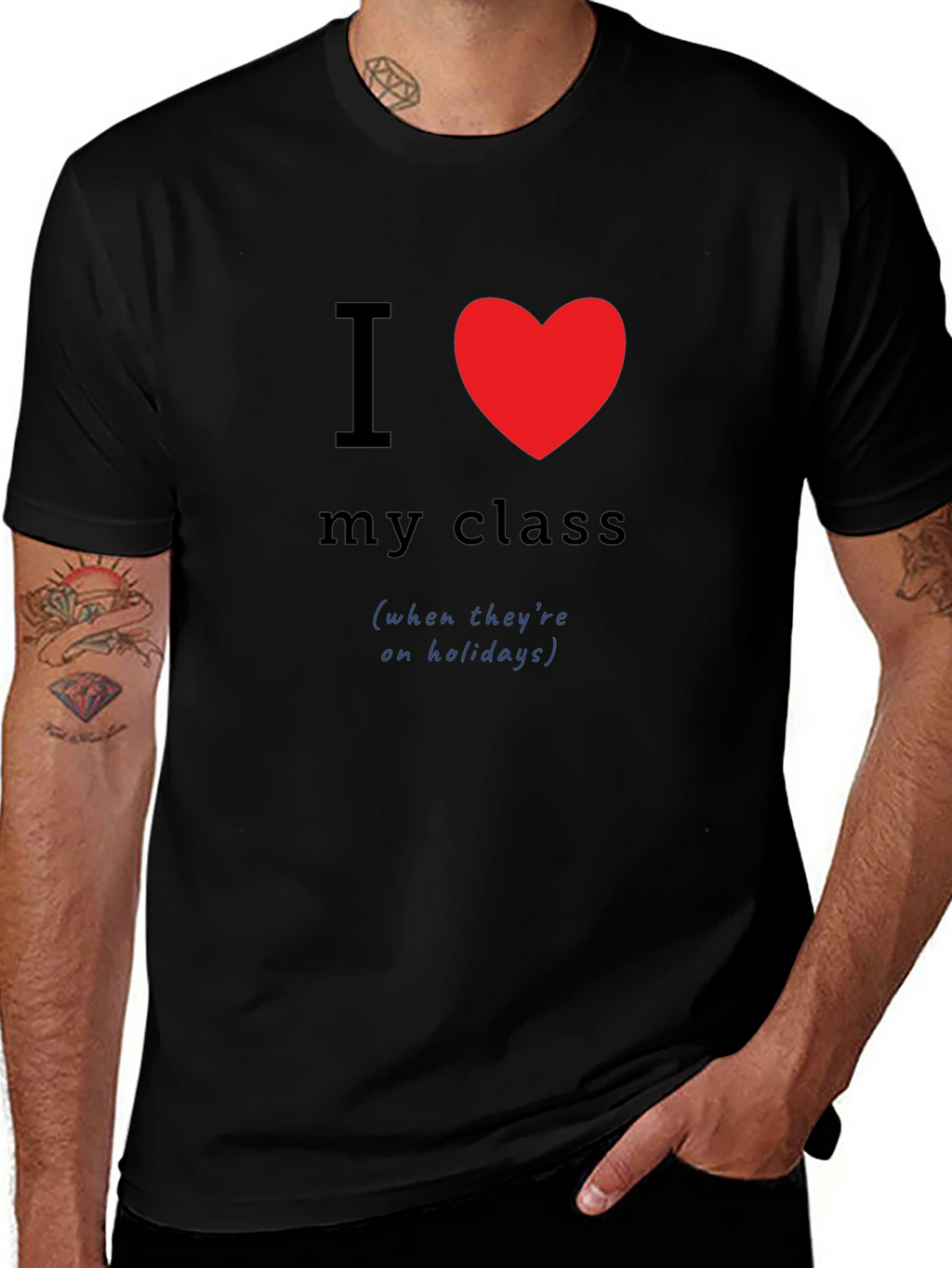 I Heart My Class Teacher Humor Tee