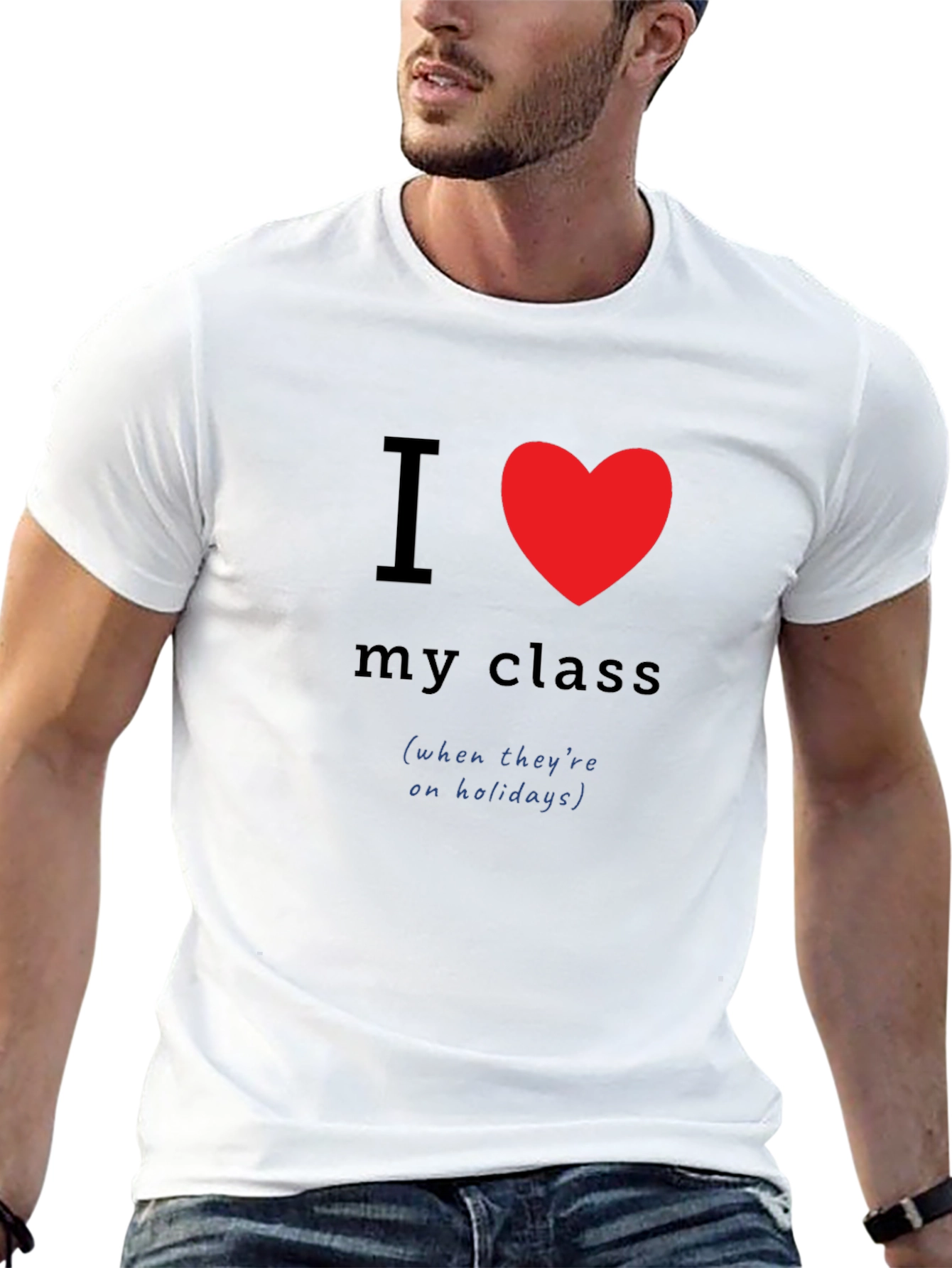 I Heart My Class Teacher Humor Tee