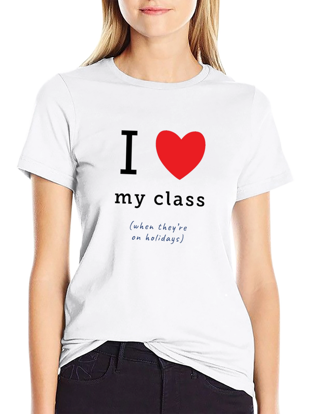I Heart My Class Teacher Humor Tee