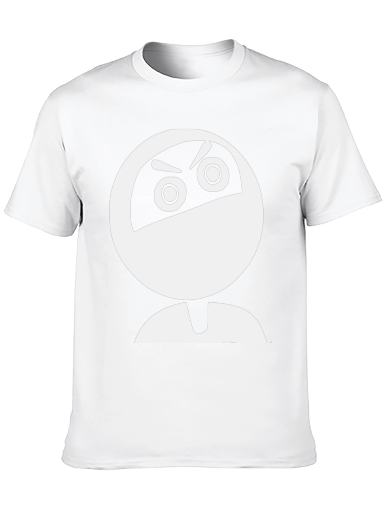 Ninja Cartoon Graphic Black T-Shirt