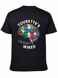 Tourettes Uniquely Wired Brain Puzzle Piece T-Shirt
