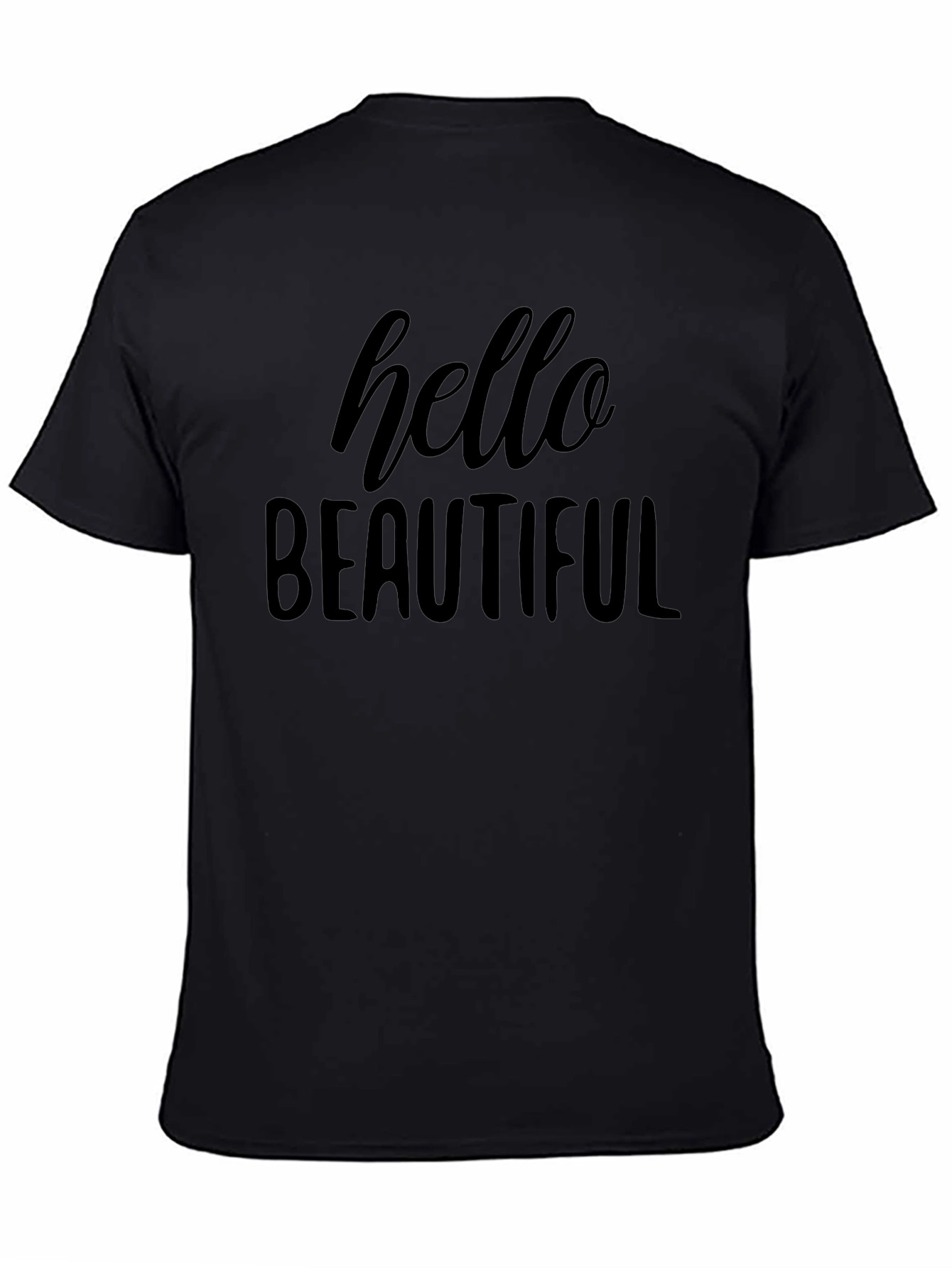 Hello Beautiful Graphic Tee - Soft Cotton Blend
