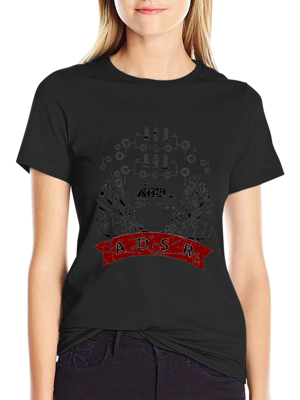 ADSR Graphic Black T-Shirt