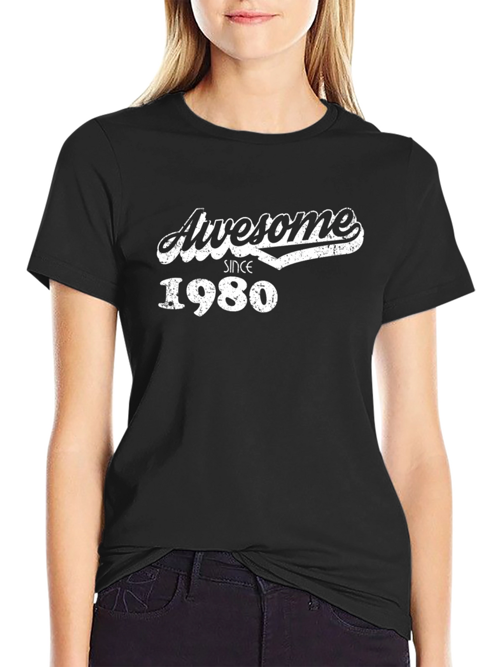 Awesome Since 1980 T-Shirt - Black