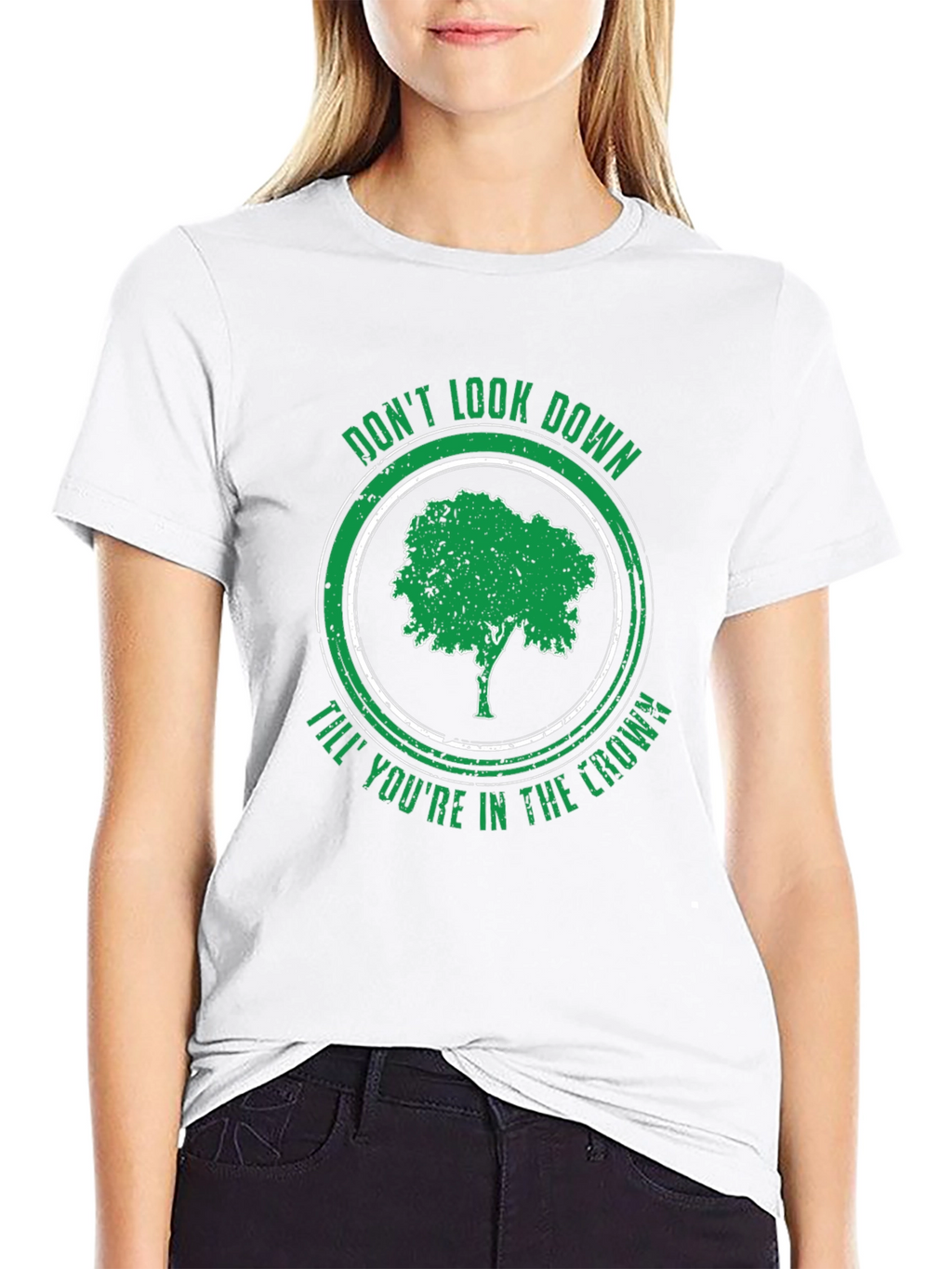 Dont Look Down Tree Graphic T-Shirt