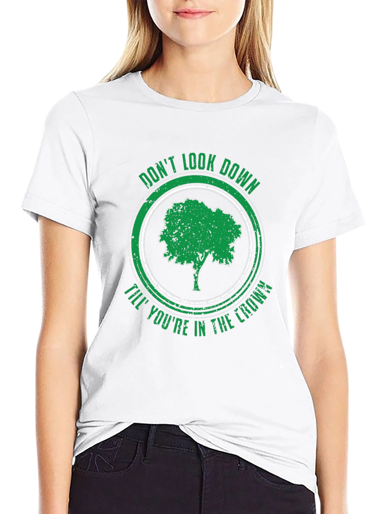 Dont Look Down Tree Graphic T-Shirt