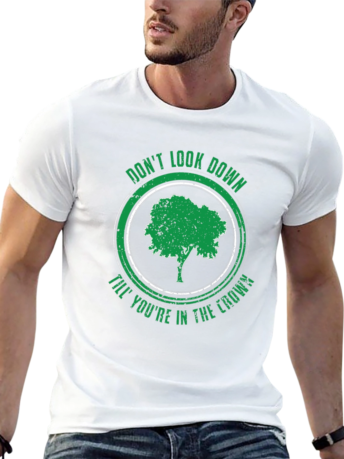 Dont Look Down Tree Graphic T-Shirt