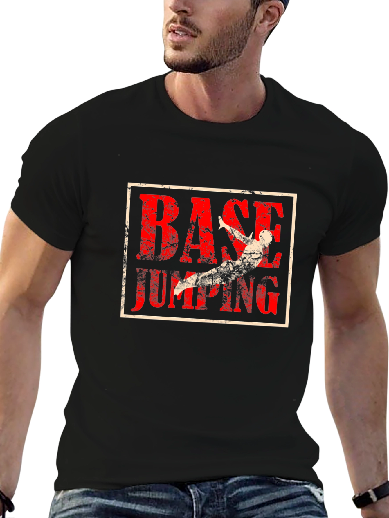 Base Jumping Graphic T-Shirt - Adventure Tee