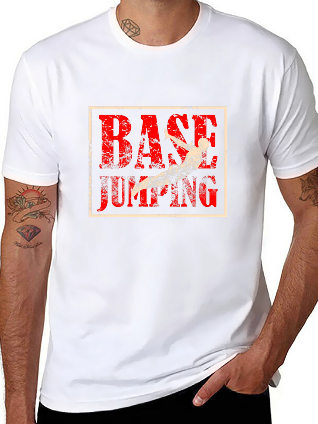 Base Jumping Graphic T-Shirt - Adventure Tee