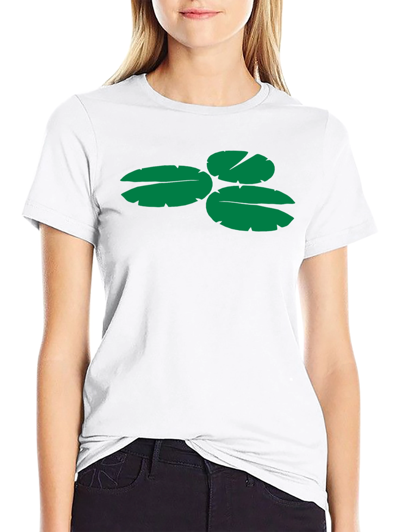 Lily Pad Graphic Tee - Black Casual Shirt